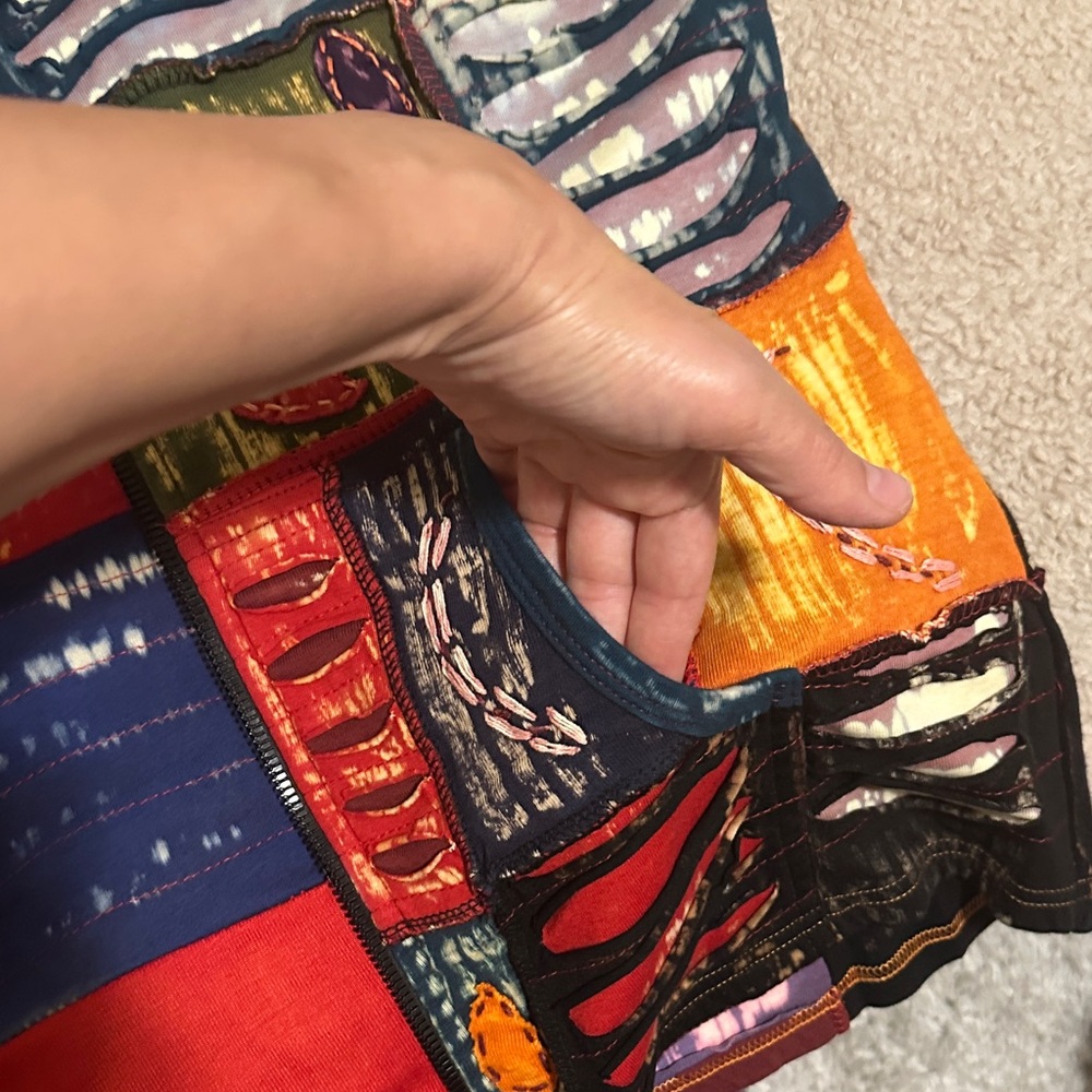 Colorful Patchwork Hoodie - Picture 4 of 5